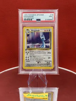 PSA 9 1999 Pokémon Dragonair 1st Edition Spanish Base Set #18 Mint WOTC - Image 7
