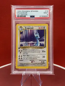 PSA 9 1999 Pokémon Dragonair 1st Edition Spanish Base Set #18 Mint WOTC - Image 8