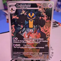 POKEMON - COFAGRIGUS - 123/086 - ILLUSTRATION RARE - S&V WHITE FLARE - NM - Image 1