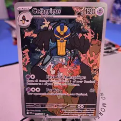 POKEMON - COFAGRIGUS - 123/086 - ILLUSTRATION RARE - S&V WHITE FLARE - NM - Image 3