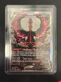 2021 Pokémon Chilling Reign Galarian Moltres V 177/198 alt art v - Image 1