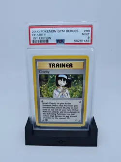 🔥PSA 9 Pokemon 2000 1st Edition Gym Heroes Charity Trainer Rare #99 - Image 1