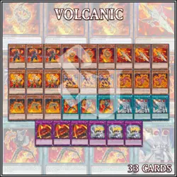 VOLCANIC DECK 33 | Rimfire Rocket Blaze Accelerator Doomfire Eruption YuGiOh - Image 1