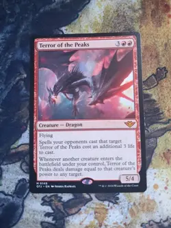 TERROR OF THE PEAKS Outlaws Of Thunder Junction OTJ Magic MTG MINT CARD - Image 1