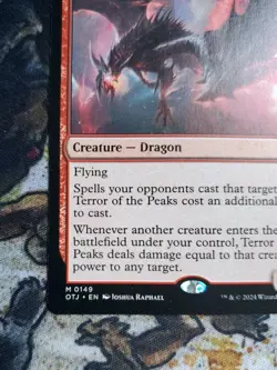 TERROR OF THE PEAKS Outlaws Of Thunder Junction OTJ Magic MTG MINT CARD - Image 3