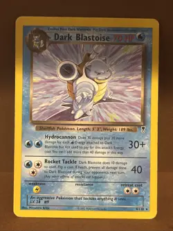 Dark Blastoise - 4/110 Legendary Collection Non-Holo Rare Pokemon Trading Card - Image 3
