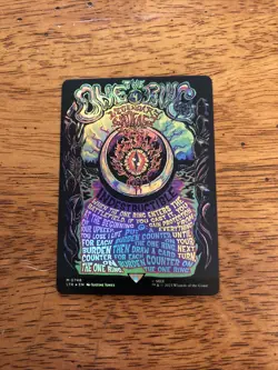Mtg - The One Ring - FOIL - Boarderless - Promo - Artist Alter - Image 3