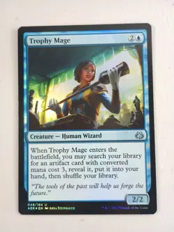 Magic the Gathering FOIL Trophy Mage AER 048 MTG NM - Image 1