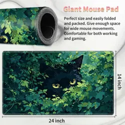 Playmat for MTG, Card Game Mat Non-Slip Rubber Base and Stitched, 24 x 14 inc... - Image 2