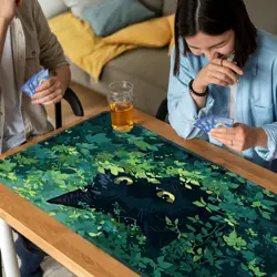 Playmat for MTG, Card Game Mat Non-Slip Rubber Base and Stitched, 24 x 14 inc... - Image 3
