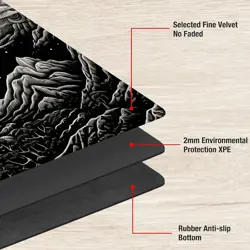 for MTG Playmat TCG Board Game Mat Plus 50 Pcs Card Sleeves, 24 x 14 Table Ma... - Image 4