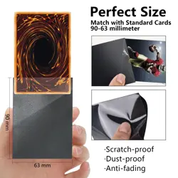 for MTG Playmat TCG Board Game Mat Plus 50 Pcs Card Sleeves, 24 x 14 Table Ma... - Image 6