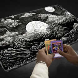 for MTG Playmat TCG Board Game Mat Plus 50 Pcs Card Sleeves, 24 x 14 Table Ma... - Image 7