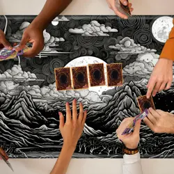 for MTG Playmat TCG Board Game Mat Plus 50 Pcs Card Sleeves, 24 x 14 Table Ma... - Image 8