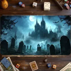 Card Game Playmat for MTG & TCG, 24x14 inch Non-Slip Magic Playmat, Durable R... - Image 5
