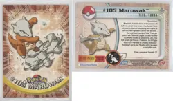 Marowak Italian Topps Pokemon TV Animation Edition Series 2 #105 2000 04qn - Image 3