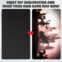 6 Pcs Playing Card Mat Sublimation Blanks Playmat for TCG MTG 24 x 14 Inch Sm... - Image 4