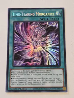 Time-Tearing Morganite MP24-EN088 Prismatic Secret Rare Yugioh 1st Edition Mint - Image 1