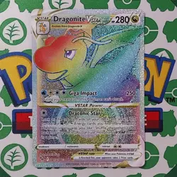 Dragonite VSTAR (Secret Rare) 081/078 Pokémon GO Holo NM Pokemon Card - Image 1