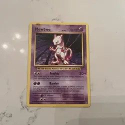 Pokemon Card Mewtwo 130 HP Psychic Barrier Rare 51/108 - Image 1