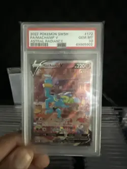 PokÃ©mon TCG Machamp v Astral Radiance Holo Ultra Rare Card 172/189 PSA 10 - Image 1