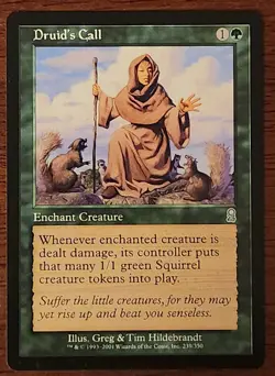 Druid's Call MtG Odyssey LP Magic The Gathering  - Image 1