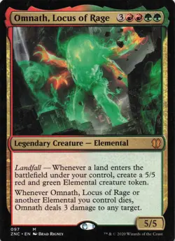 MTG Omnath, Locus of Rage  - Zendikar Rising Commander #097 - Image 2