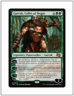 1x Garruk, Caller of Beasts, Jumpstart 2025 Foundations, MTG NM - Image 1