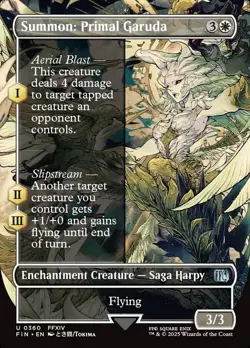 1x - Summon: Primal Garuda - (borderless) - Final Fantasy - UC NM MTG - Image 1