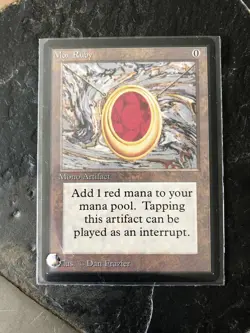 Mtg - Mox Ruby - Unlimited - Beta - Legacy - Commander - Edh - Artist Alter - - Image 1