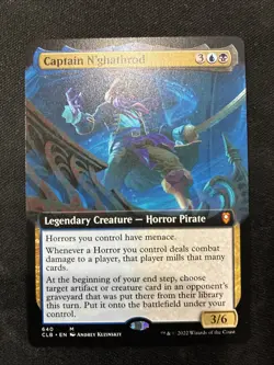 MTG - Captain N'ghathrod (Extended Art) Battle for Baldur's Gate - Image 1