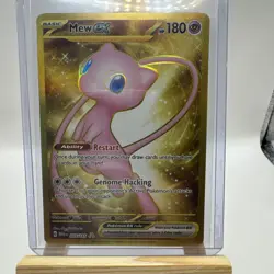 Pokemon TCG Mew EX GOLD 205/165 Full Art Scarlet & Violet Pokemon 151 Card - Image 1