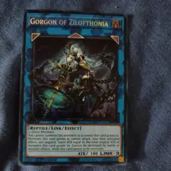 Yugioh Gorgon of Zilofthonia DUAD-EN050 Secret Rare 1st Ed Near Mint - Image 1