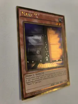 Maxx "C" PGL3-EN042 Premium Gold Secret Rare Name Yugioh Card 1st Edition Mint - Image 2