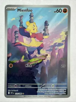 Mienfoo 133/086 WHT EN-White Flare Illustration Rare Pokemon Card NM English - Image 3