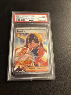 2024 Pokémon TCG Carmine Illustration Rare PSA 10 Graded Card - Image 1