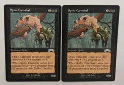 MTG 2X EXODUS SPIKE CANNIBAL NM MAGIC THE GATHERING UNCOMMON CREATURE BLACK - Image 6