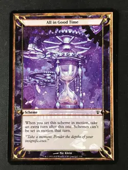 MTG Archenemy #1 All in Good Time (Oversize) 3.5x5" MP - Image 1