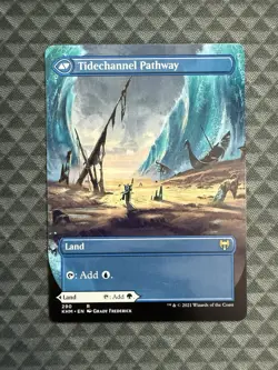 MTG Barkchannel Pathway #290 Borderless Rare Kaldheim (KHM)  - Image 3