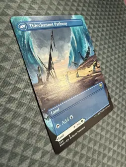 MTG Barkchannel Pathway #290 Borderless Rare Kaldheim (KHM)  - Image 4