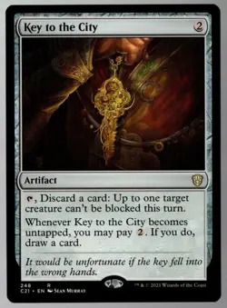 Key to the City 248 Rare Commanders 2021 MTG Near Mint - Image 1