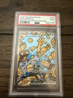 2025 POKEMON PRE EN-PRISMATIC EVOLUTIONS #164 GHOLDENGO EX PSA 9 - Image 1