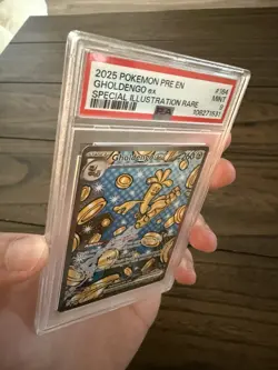 2025 POKEMON PRE EN-PRISMATIC EVOLUTIONS #164 GHOLDENGO EX PSA 9 - Image 5
