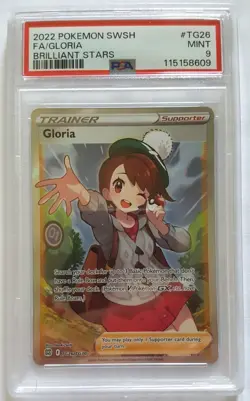 GLORIA #TG26 PSA 9 MINT POKEMON TCG 2022 BRILLIANT STARS FULL  ART - Image 1