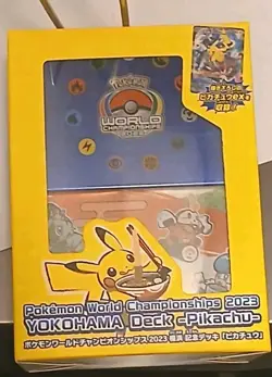 Sealed Pokemon Card World Championship 2023 Yokohama Deck Pikachu EX UNOPENED - Image 1