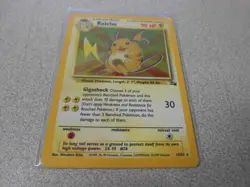 RARE Pokemon Raichu Holo Fossil Set 14/62 1999 Card - Image 4