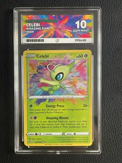 Pokémon TCG Celebi Vivid Voltage Holo Card Amazing Rare 009/185 Ace 10 - Image 3