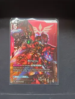 NM Sinanju ST03-001 LR+ Alt Art | Gundam Zeon’s Rush TCG Card | Freshly Pulled - Image 1