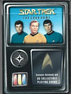 1996 FLEER STAR TREK CARD GAME FACTORY SEALED 65 CARDS & RULEBOOK MINT L@@K - Image 2