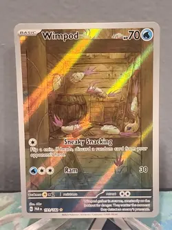 Wimpod 191/182 Illustration Rare Pokemon Card Paradox Rift - Image 4